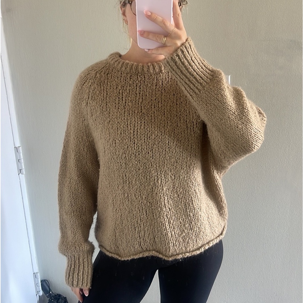 Zara Chunky Camel Knit